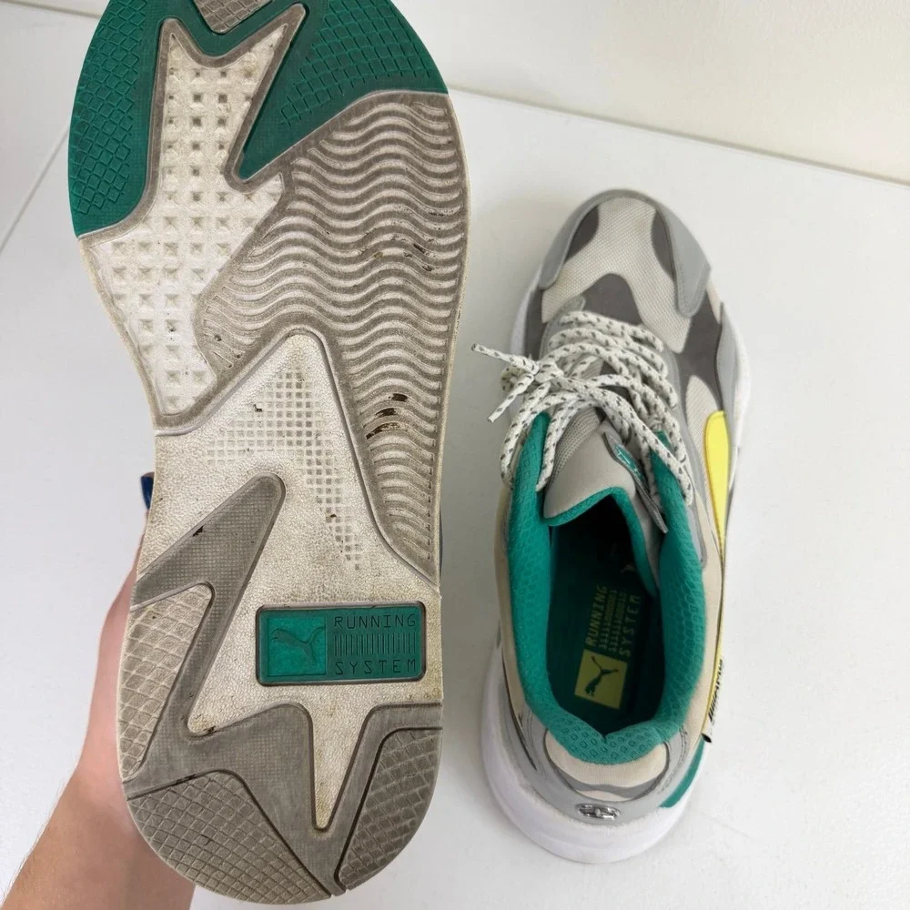 Mercedes-AMG Petronas Motorsport x Puma RS-X3 sunny lime grey sneakers shoes 12